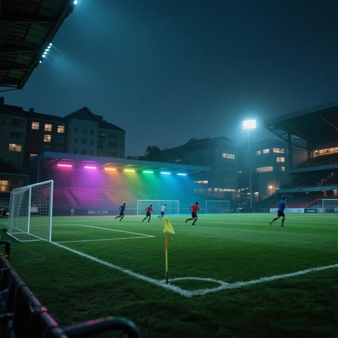 Como as luzes esportivas RGBW transformam a atmosfera do jogo